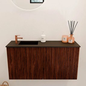 Mondiaz Joya 80cm toiletmeubel ruby met wastafel faye links 1 kraangat urban