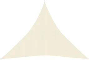 vidaXL Zonnezeil 160 g/m² 6x6x6 m HDPE crèmekleurig