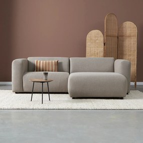 Kleine Bank Met Chaise Longue Rechts Taupe