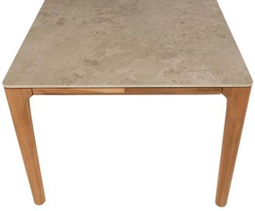 4 Seasons Outdoor Nora tuinset naturel teak met Liam tafel 240 x 100 cm  Tuinset    beige weerbestendig