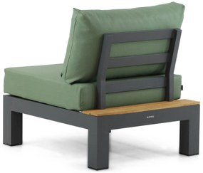 Loungeset 6 personen Aluminium/Teak Grijs Lifestyle Garden Furniture Vittoria