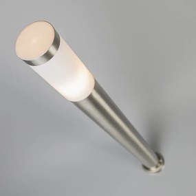 Buitenlamp paal staal 110 cm IP44 - Rox met grondpin en kabelmof