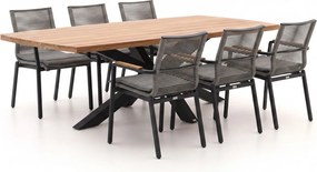 Diningset Bellagio | 6 personen | Tuinset teakhout | 7-delig | Kees Smit Tuinmeubelen