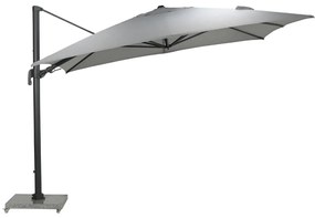 Garden Impressions Zweefparasol Hawaii Big Pole 350x350 - donker grijs - licht grijs
