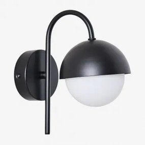 Birgit Ijzeren Badkamer Wandlamp Zwart - Sklum
