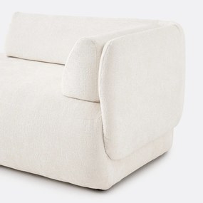 Longchair links, dik fluweel, Méridiano