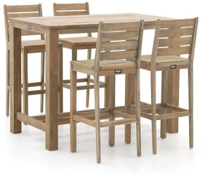 + 10% kassakorting | Barset ROUGH | 4 personen | Tuinset teakhout | 5-delig | Kees Smit Tuinmeubelen