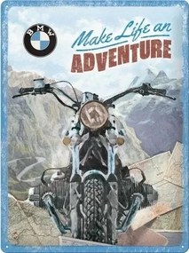 Metalen bord BMW - Make Life an Adventure