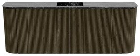 Mondiaz Joya DLux 115cm toiletmeubel ronding links/rechts shadow met wastafel faye midden 1 kraangat lava