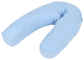 vidaXL Zwangerschapskussen J-vormig 54x(36-43) cm blauw