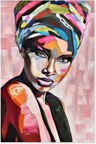 Handbeschilderd canvasdoek United Colors