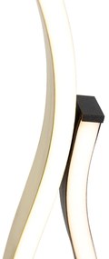 Design tafellamp zwart met goud incl. LED dimbaar - Blaze Design Binnenverlichting Lamp