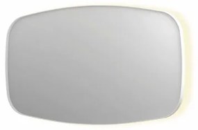 INK SP30 spiegel - 140x4x80cm contour in stalen kader incl indir LED - verwarming - color changing - dimbaar en schakelaar - mat wit 8409771