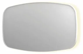 INK SP30 spiegel - 140x4x80cm contour in stalen kader incl indir LED - verwarming - color changing - dimbaar en schakelaar - mat wit 8409771