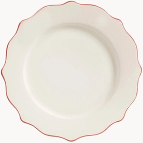 Handbeschilderd dinerbord Scalloped