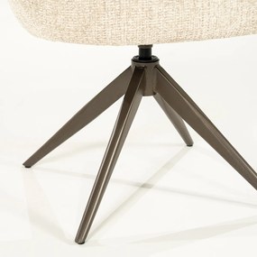 Eleonora Alissa Ronde Eetkamerstoel Beige