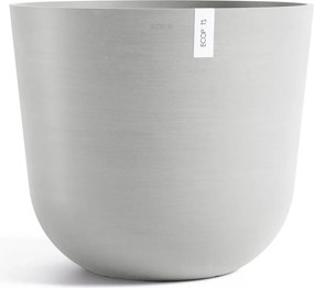 Ecopots bloempot Oslo 75 - Rond - White Grey -Ø75 x H65 cm