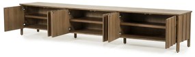 Eleonora Jake Modern Tv-meubel Eikenhout Bruin 264 Cm - 264x47x50cm.