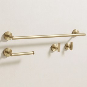 Badkameraccessoireset  Ari Brush Gold 4-delig