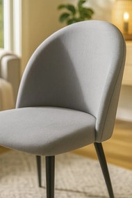 Stoel Black Vint Stof