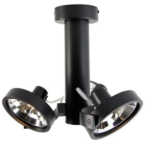 Moderne spot zwart draai- en kantelbaar 3-lichts - Goes
