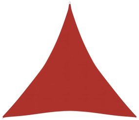 vidaXL Zonnezeil 160 g/m² 3x4x4 m HDPE rood