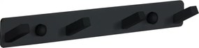 Mexen viervoudige handdoekhanger, zwart - 709174-70