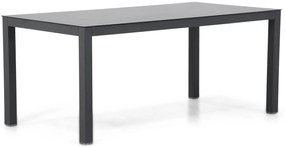 Dining Tuintafel rechthoekig 180 x 90 cm Aluminium Grijs Madras