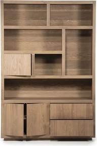 Vakkenkast Lichtbruin Eiken 150 Cm - 150x42x220cm.