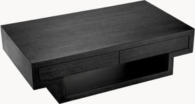Houten salontafel Rialto met lades en plank