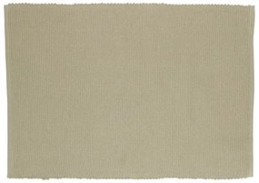 Placemat geribbeld, GOTS bio-katoen, olijfgroen, 35 x 50 cm
