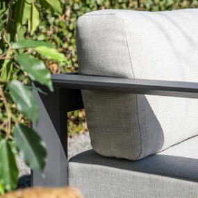 Garden Impressions Malakka loungebank 4-delig - donker grijs