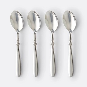 Set van 4 eetlepels inox, Rakinen