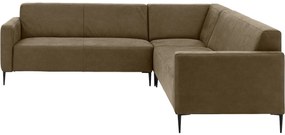 Goossens  Key West groen, micro leer, 2,5-zits, modern design