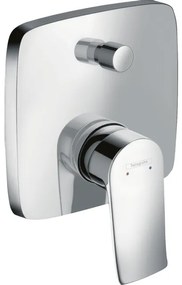 Hansgrohe Metris afdekset badkraan met zekerheidscombinatie chroom 31451000