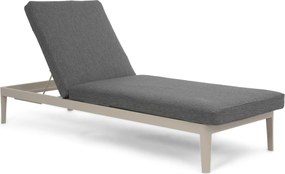 Lifestyle Garden Furniture Mateo Ligbed Met Kussen Loft/dark Grey Aluminium Taupe