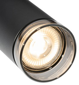 Moderne Spot / Opbouwspot / Plafondspot met smoke ring voor railsysteem 1-fase GU10 50mm - Iconic Jeana Modern GU10 rond Binnenverlichting Lamp