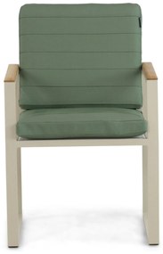 Tuinstoel Aluminium/Teak Taupe-naturel-bruin Lifestyle Garden Furniture Faro