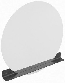 Mondiaz Spot spiegel rond Ø120cm met planchet lava