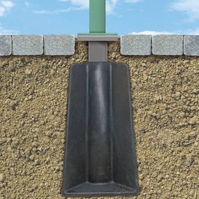 Platinum Challenger Zweefparasol T2 Premium Glow 3x3 m. - Faded Black met ingraafvoet en hoes