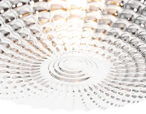 Buitenlamp Klassieke plafondlamp zwart met smoke glas 30 cm IP44 - Nohmi Klassiek / Antiek E27 IP44 Buitenverlichting rond Lamp
