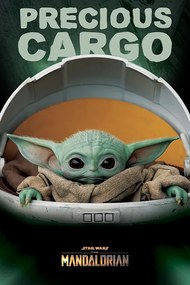 Poster Star Wars: The Mandalorian - Precious Cargo (Baby Yoda), (61 x 91.5 cm)