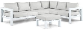 Hoek loungeset 6 personen Aluminium Wit  Lifestyle Garden Furniture Luca