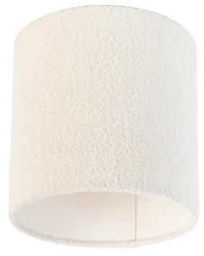Stoffen Boucle lampenkap wit 20/20/20 Design, Modern cilinder / rond