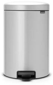 Brabantia NewIcon Pedaalemmer - 20 liter - kunststof binnenemmer - metallic grey 114069