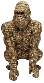 Kare Design Gorilla Gold Deco Gorilla Beeld 80 Cm