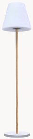 Dimbare solar vloerlamp Standby met houten voet