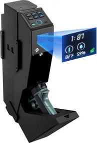 VEVOR Wapenkluis, Pistoolkluis met vingerafdruk/wachtwoord (6-cijferig toetsenbord)/sleutel, Wapenkoffer met LED voor 1 pistool en magazijn, 190 x 98 x 425 mm, Wapenkoffer voor nachtkastje