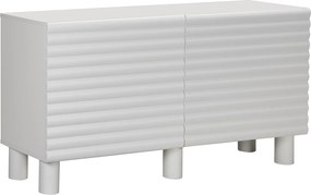 Mat Wit Dressoir Met Strepen 150 Cm - 150x40x75cm.
