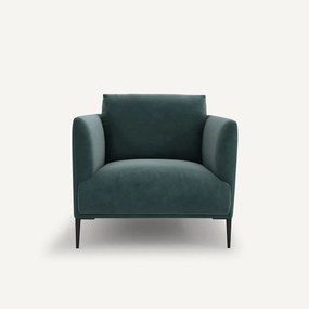 Fauteuil in fluweel, Oscar design E. Gallina